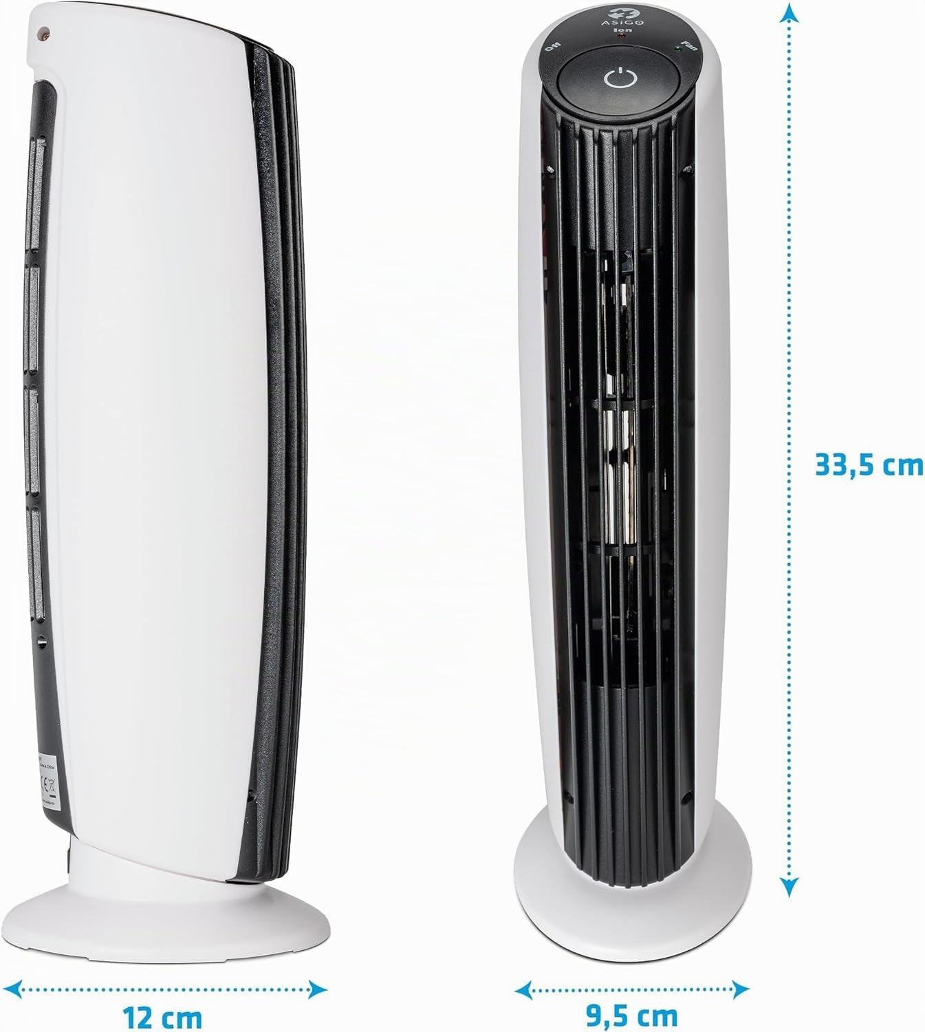 Purificatore d'Aria | Depuratore Aria | Ionizzatore per Ambienti | con Aromaterapia | Portatile | Cattura Odori Ambiente | 2 Velocità contro Polvere, Fumo, Allergie | Senza Filtro