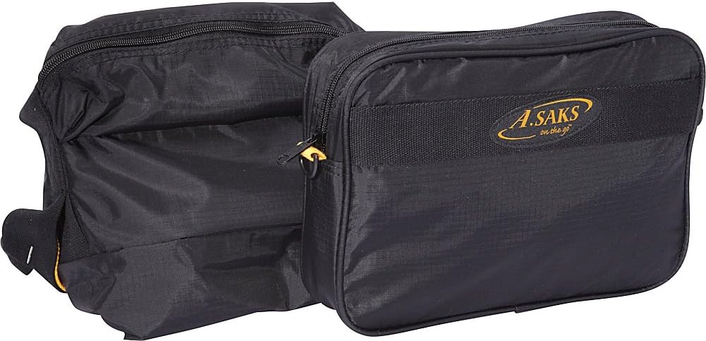A.Saks Folding Carry-On Duffel with Pouch Size: 22"