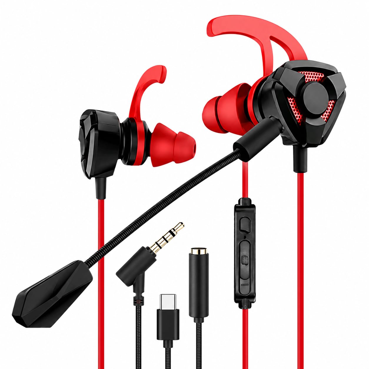 Mianix Gaming Wired Earphones with Dual Mic - Image 1