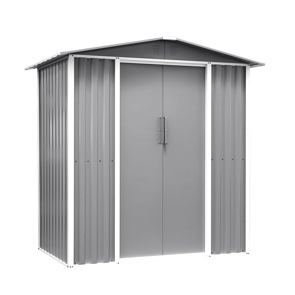 物置 スチール物置 グレー 物置き 屋外 スチール製 Amazon | 【グレー】 物置 屋外 スチール 倉庫 戸外収納庫 幅180