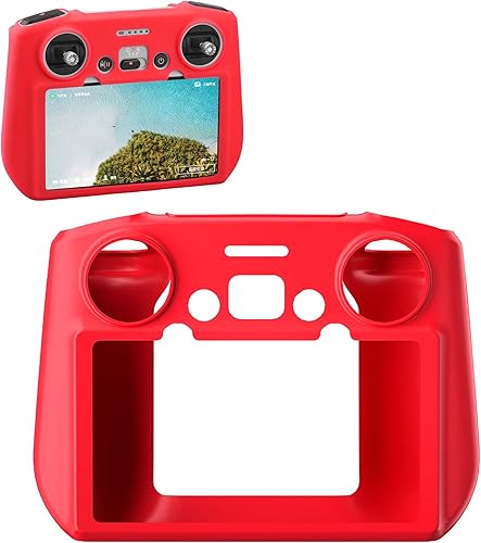 Funda de silicona compatible con DJI Mini 3 Pro RC Accesorios de control remoto a prueba de caídas antideslizante RC cubierta protectora (rojo) disponible en Yaxa El Salvador
