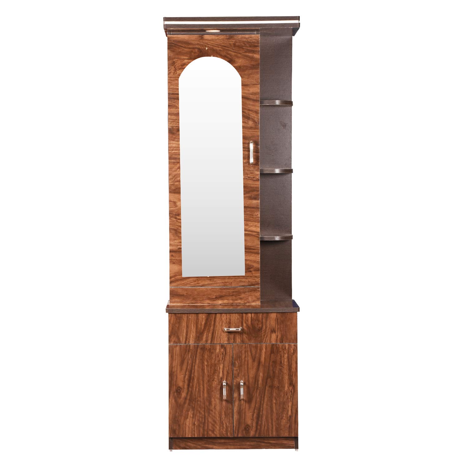 Hexagon Furnitures Wooden Orchid Light Glossy Dressing Table, Brown-picture-19
