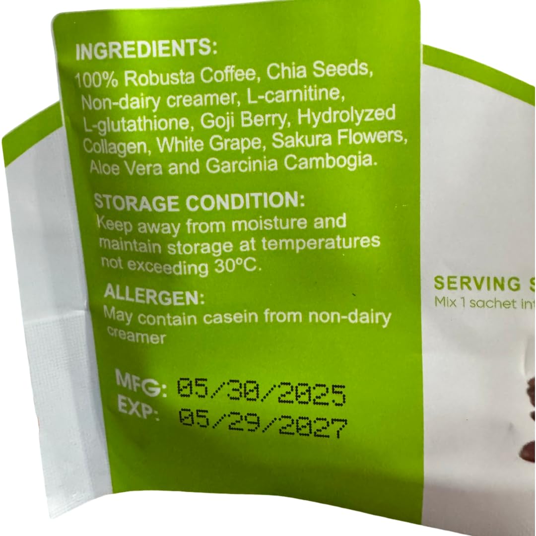 Amazon.com : 2 Packs FIT GUM Collagen Chia Coffee - 11 in 1 Coffee