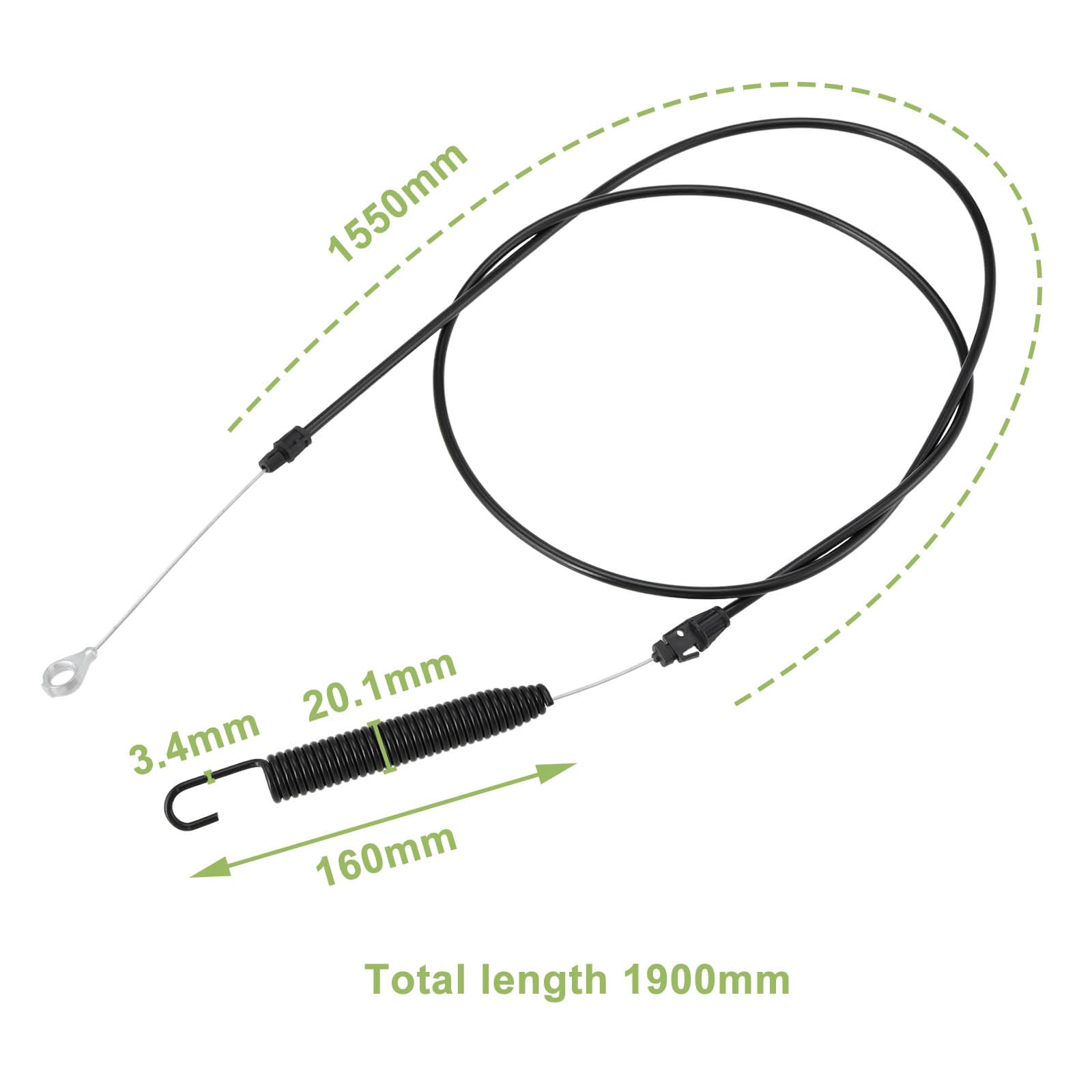 Create idea 1x Cable Bowden para Cortacésped Compatible con Jonsered LT 2320 CMA2 Compatible con Husqvarna TC142 TC 142 T OE 583591701,532 44 76-66,5324476-66