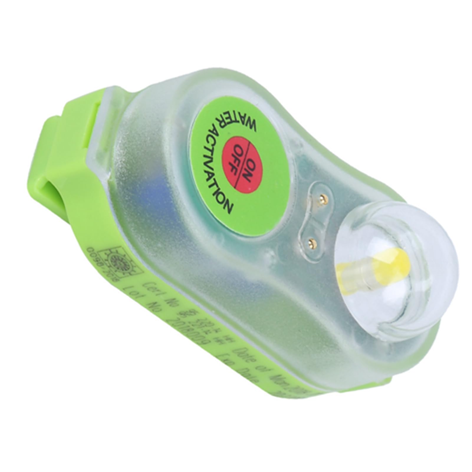 RiToEasysports JHYD I LED-Lithium-Rettungswestenleuchte, Selbstleuchtendes Survivor-Locator-Licht für die Überlebensweste „Mann über Bord“.