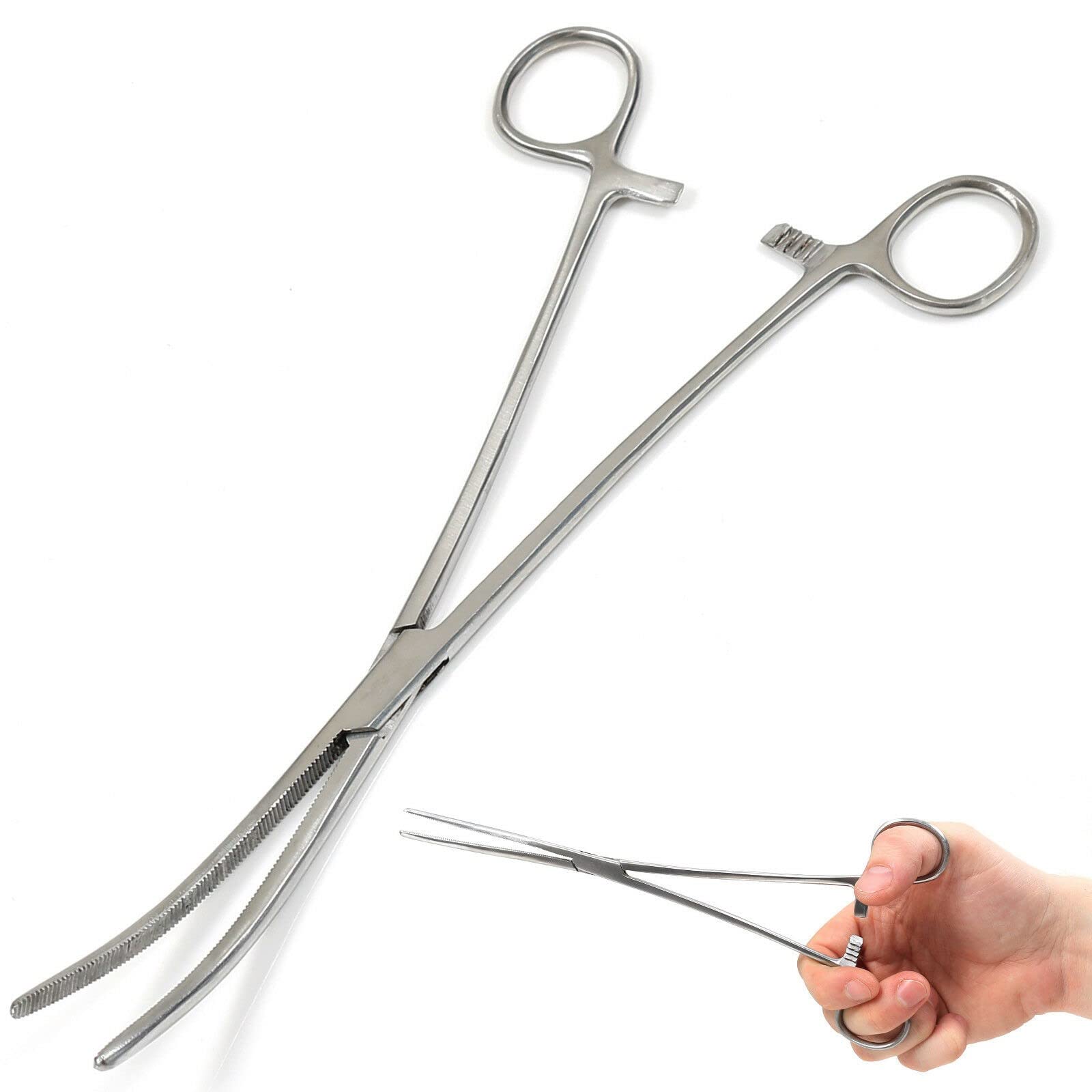 Panther Surgical Stainless Steel Unhooking Pliers, Curved, 8"