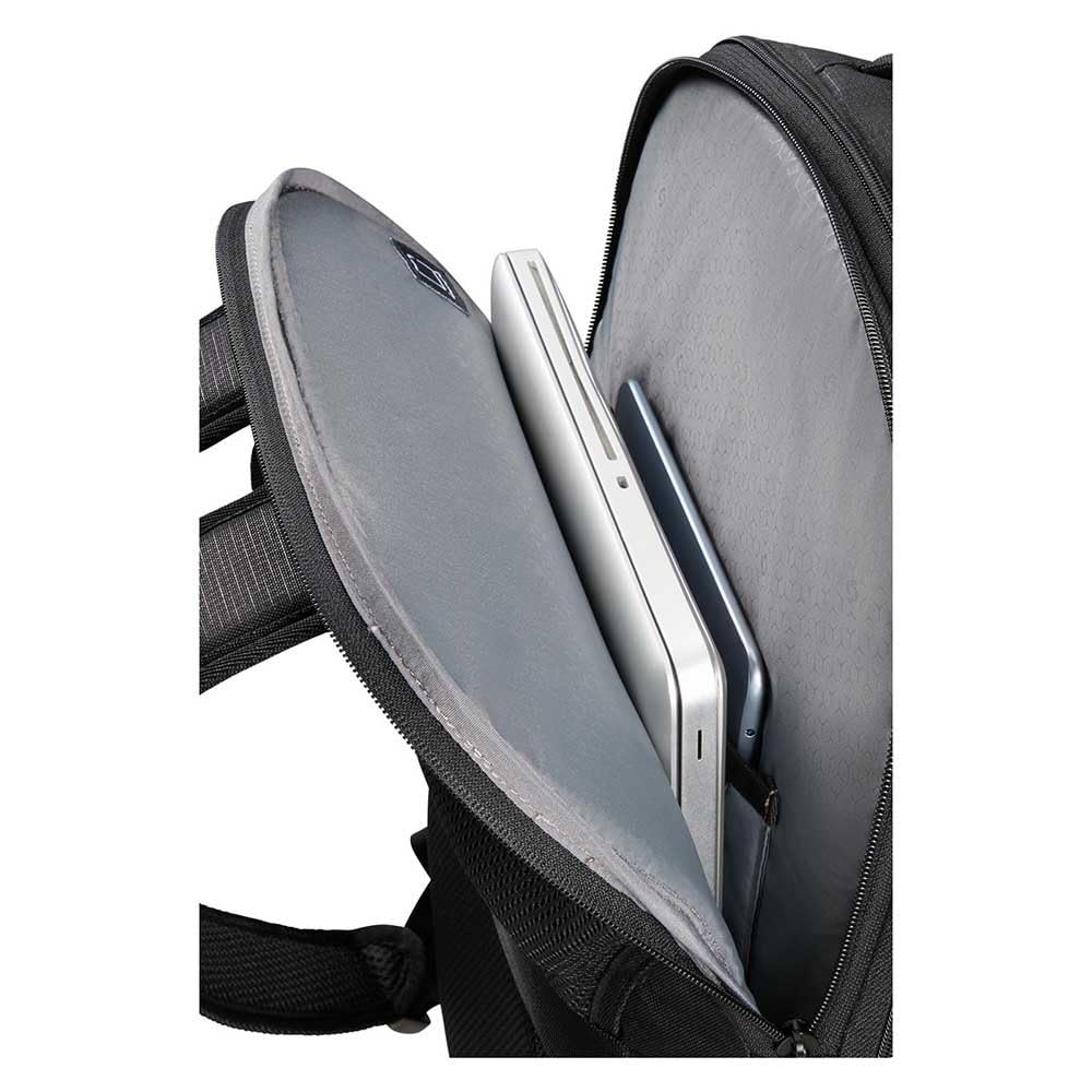 Samsonite Roader - Zaino PC Espandibile 17.3 Pollici, 46 cm, 31.5/39.5 L, Nero (Deep Black)