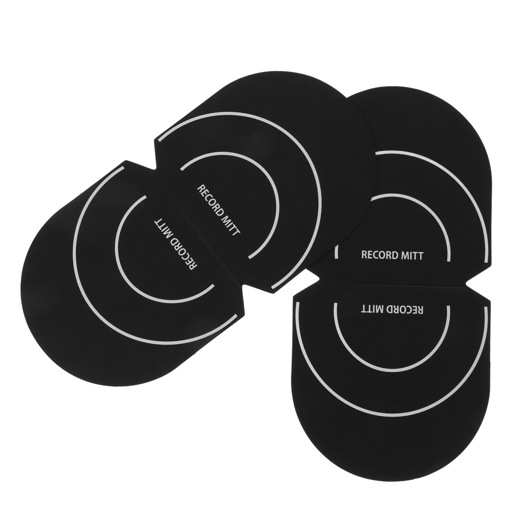 Toyvian 8pezzi Record Mitt Maniglie Antistatiche Per Pulizia Dischi Guanti Per Maneggiare Accessorio Per Amanti Della Musica e Collezionisti Di Vinile