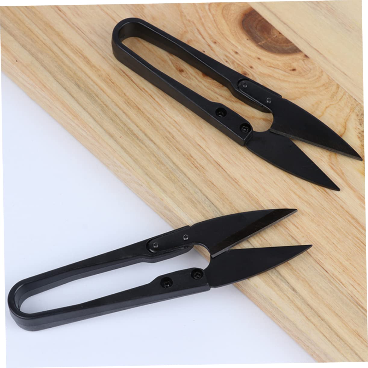 EXCEART 18pezzi Forbici U-shape Per Cucito Utensili Pratici Per Ricamo e Taglio Filo Per Progetti Casa Nero