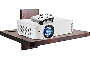 Wall Shelves for Projector: Floating Wood Shelf for Projectors, Entertainment Center for Your Home Media