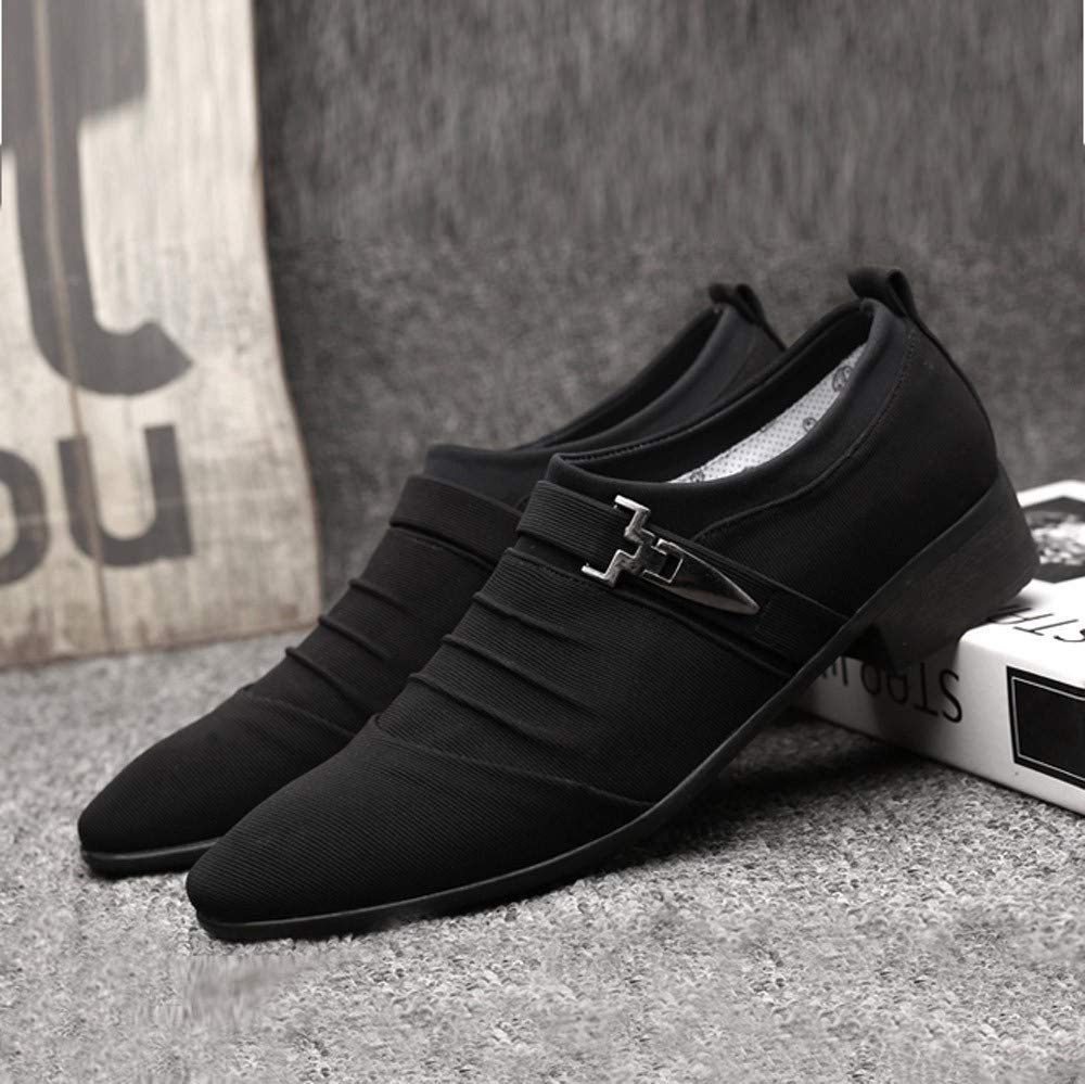 Zapatillas Vestir Hombre Zapatos Informales para Hombre, Zapatos Formales con Punta Estrecha, Zapatos de Lona, Zapatos de Negocios a la Zapatillas Vestir Hombre Zapatillas de Vestir Hombre