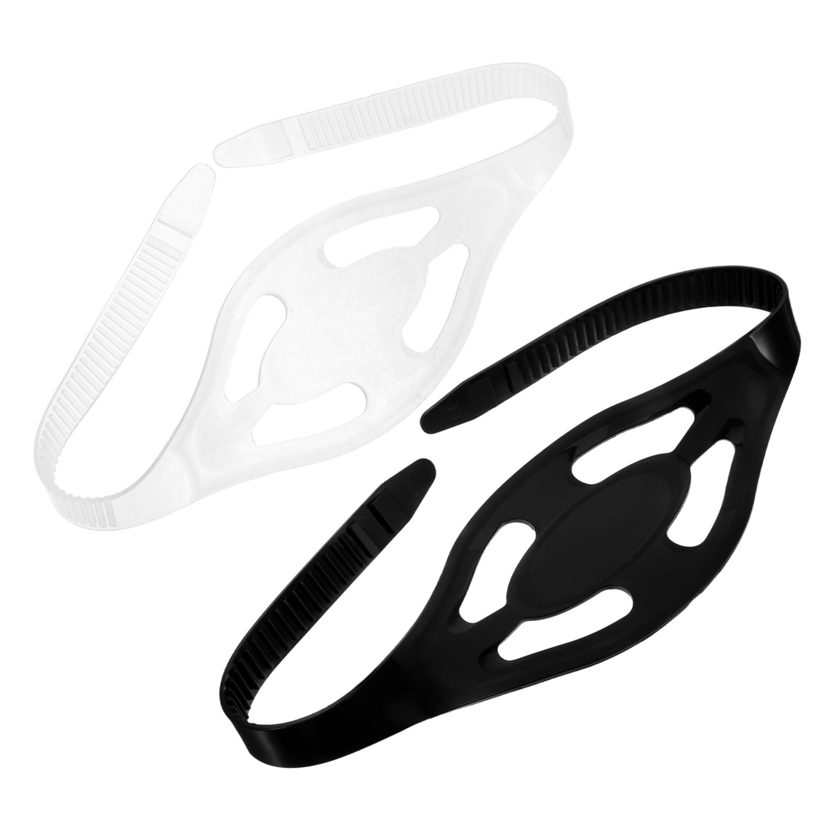 EXAOMBLE 2pcs High Elasticity Silicone Swim Mask Straps for Diving Snorkeling Soft Comfortable Bungee Straps Accessory for Enhanced Comfort and Style