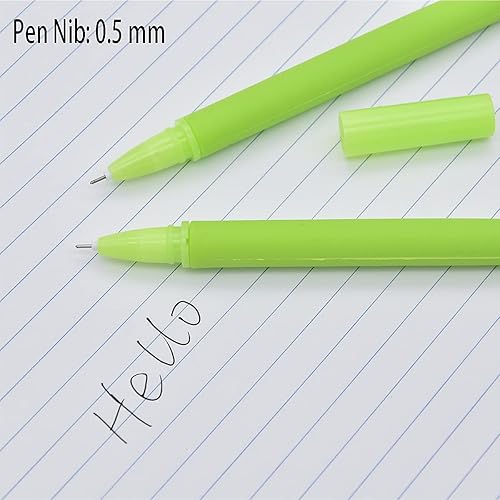 Miniatura 6 de 12 bolígrafos creativos de tinta de gel con flores artificiales, color negro líquido, de 0.020 in, tinta de gel para niñas y mujeres, suministros de