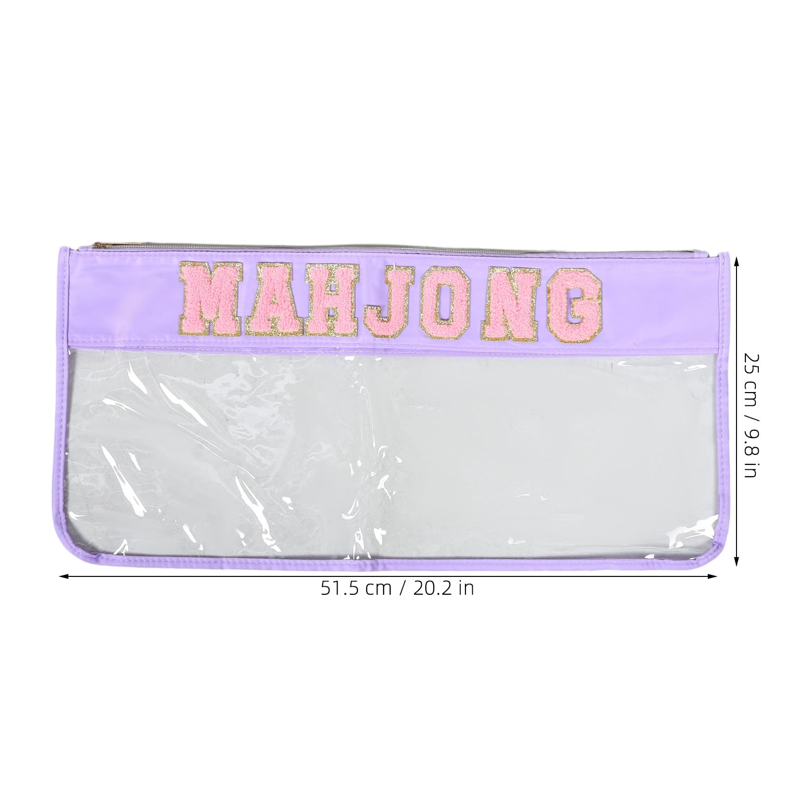 Zerodeko Bolsa de Almacenamiento de PVC para Mahjong, Organizador de fichas
