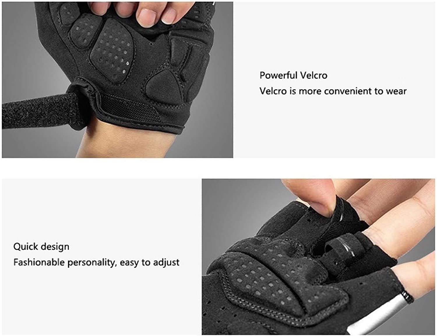 IRYZE Guantes Deportivos Guantes De Ciclismo De Medio Dedo para Bicicleta, Guantes Deportivos para MTB, Material Suave para Exteriores Hombre y Mujer