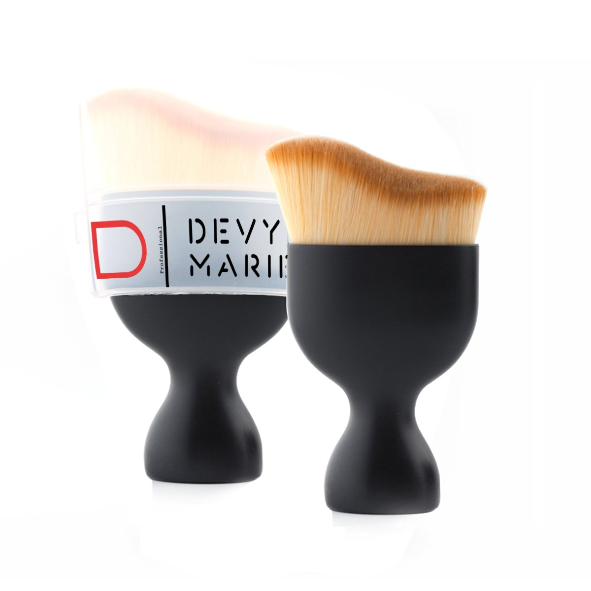 Professional Makeup Brush for Contouring, Sculpting, and Blending Dense Angled Bristles with Travel Case