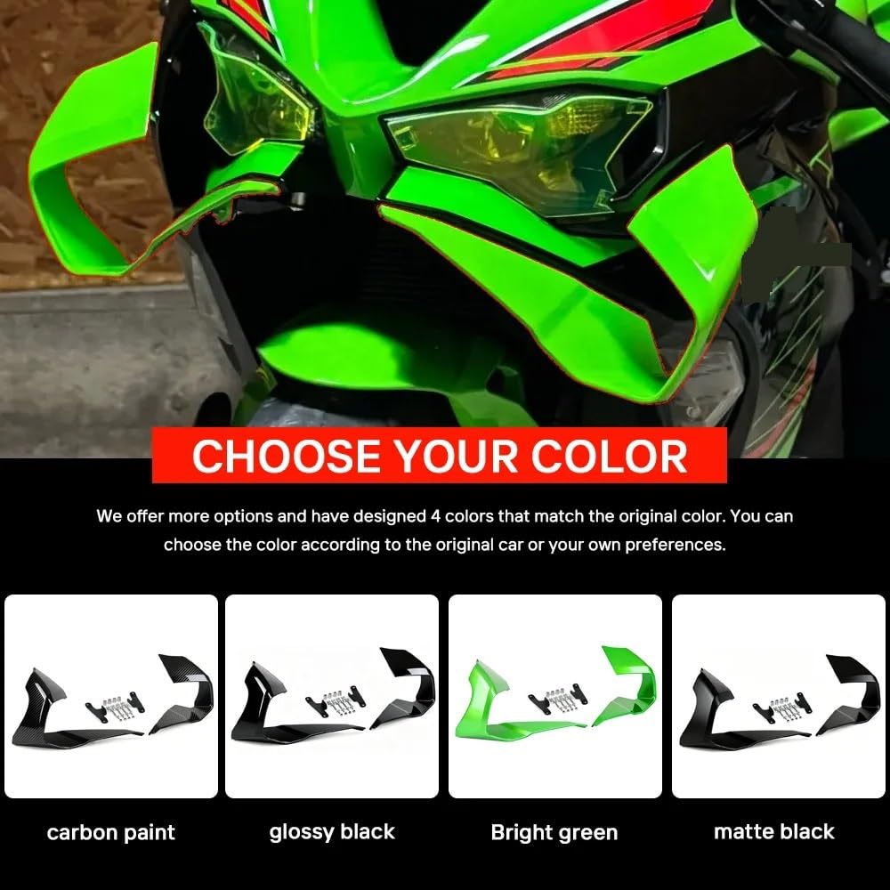 Wingletów Motocyklowych Do Zx6r ZX-6R GP 2024-2026 Aerodynamiczne Winglety Motocykla