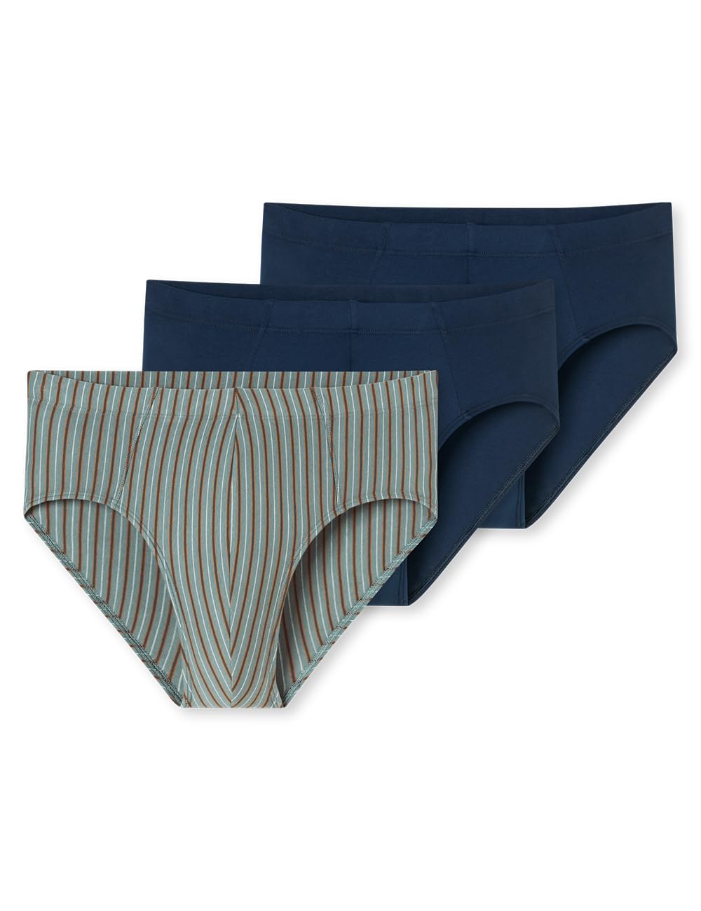 Schiesser Krótkie Mężczyźni Schiesser Herren 3 Pack Unterwäsche Slips Mit Weichem Bund Bio Baumwolle - 95/5 Organic