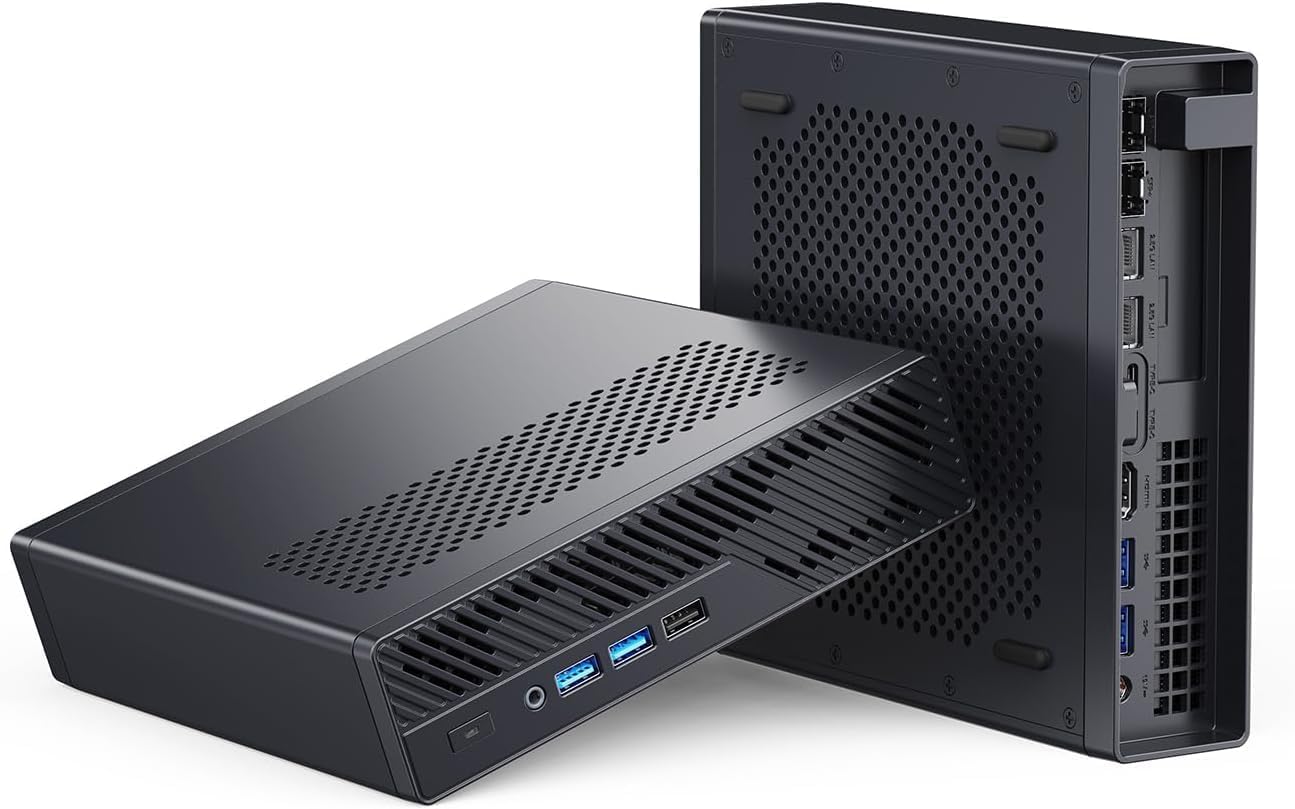 MINISFORUM Mini PC MS-A2, procesador AMD Ryzen 9 9955HX 16 núcleos/32 Hilos hasta 5,4 GHz con AMD Radeon 610M, Barebone Sin DDR5/SSD/OS, 4K HDMI/2xUSB-C, 2,5G RJ45 LAN x 2/10G SFP+ x 2, Wi-Fi6E