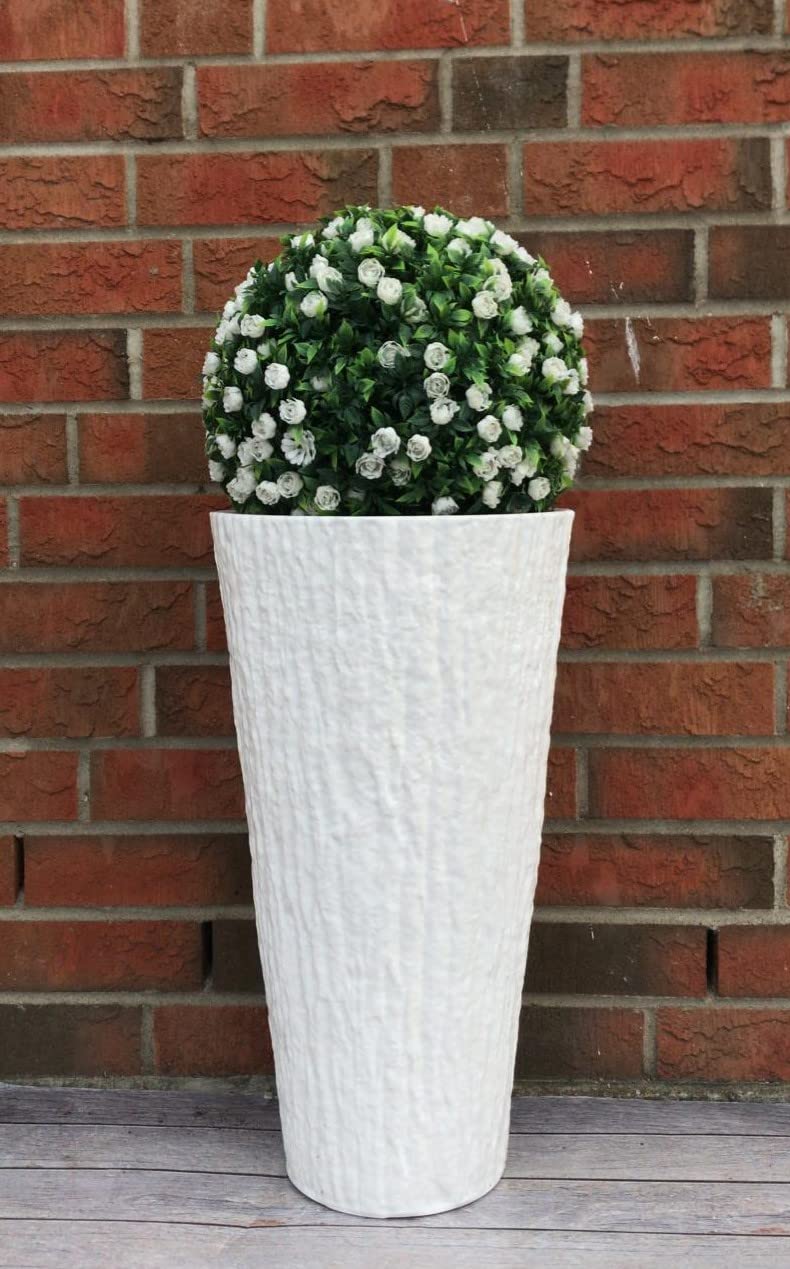 MELTOM Vaso da fiori rotondo, sottile, effetto 3D, decorativo, con