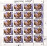 Louis B. Armstrong Sheet of Twenty 32 Cents Stamps Scott 2982