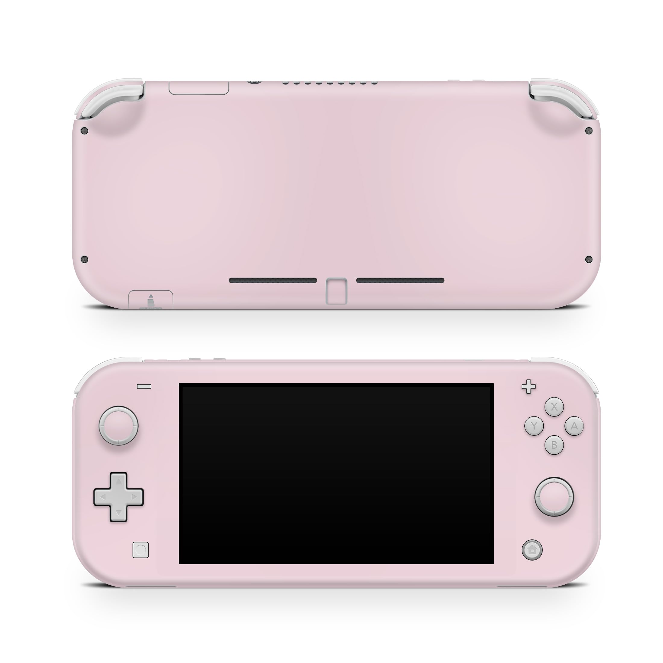 Tacky Design Solid Color Skin Compatible with Nintendo Switch Lite Skin Wrap, Minimalist Solid Skin for Nintendo Switch Lite Cover, Premium Vinyl 3M Full Wrap Decal. (Pastel Rose)