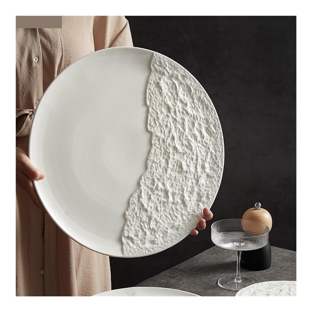 Talerze obiadowe, Talerz ceramiczny do steków w stylu western do restauracji i domu Zestaw obiadowy(S)