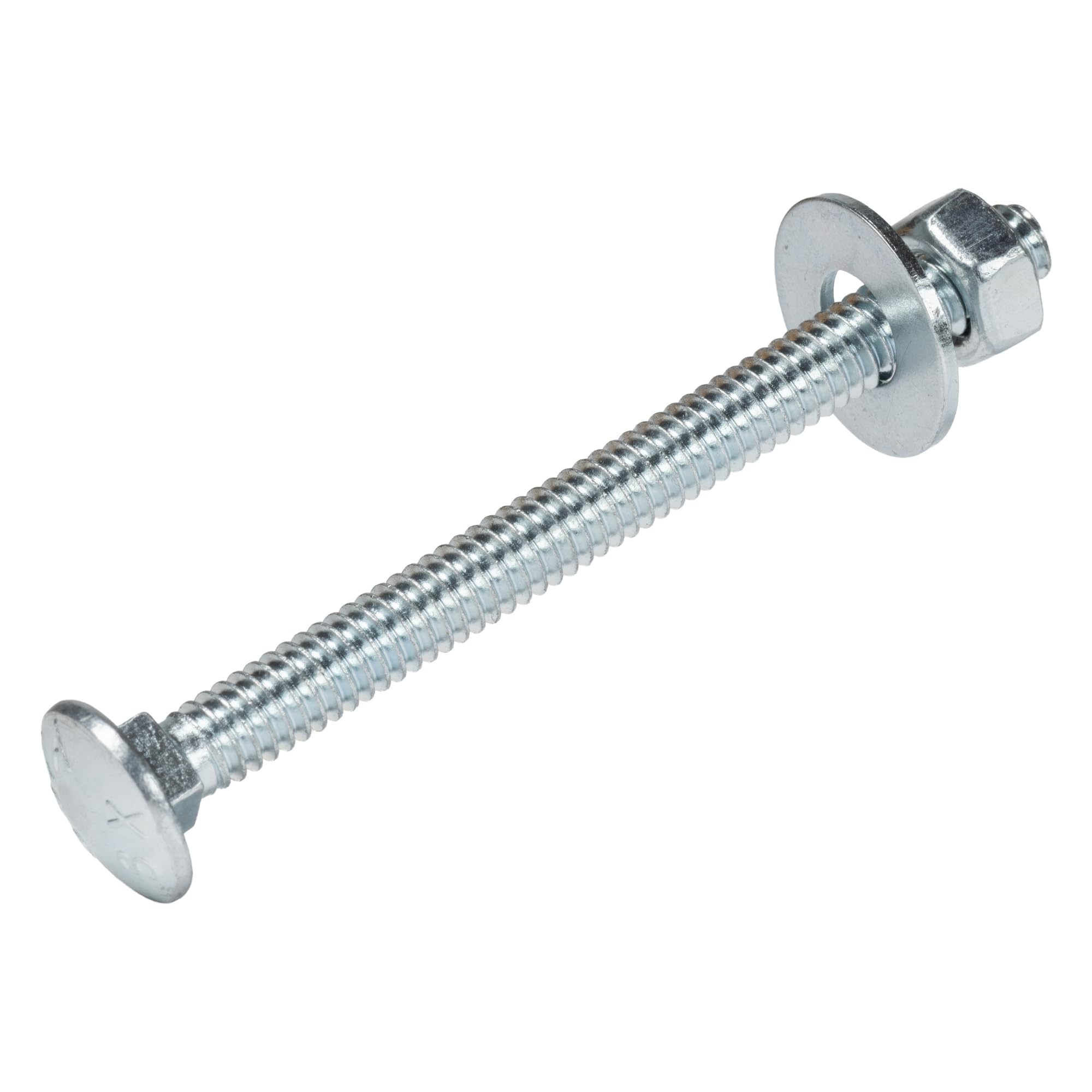 Zinc Carriage Bolts - 100 Pack, Grade 307A -9 Zinc Carriage Bolts - 100 Pack, Grade 307A -9