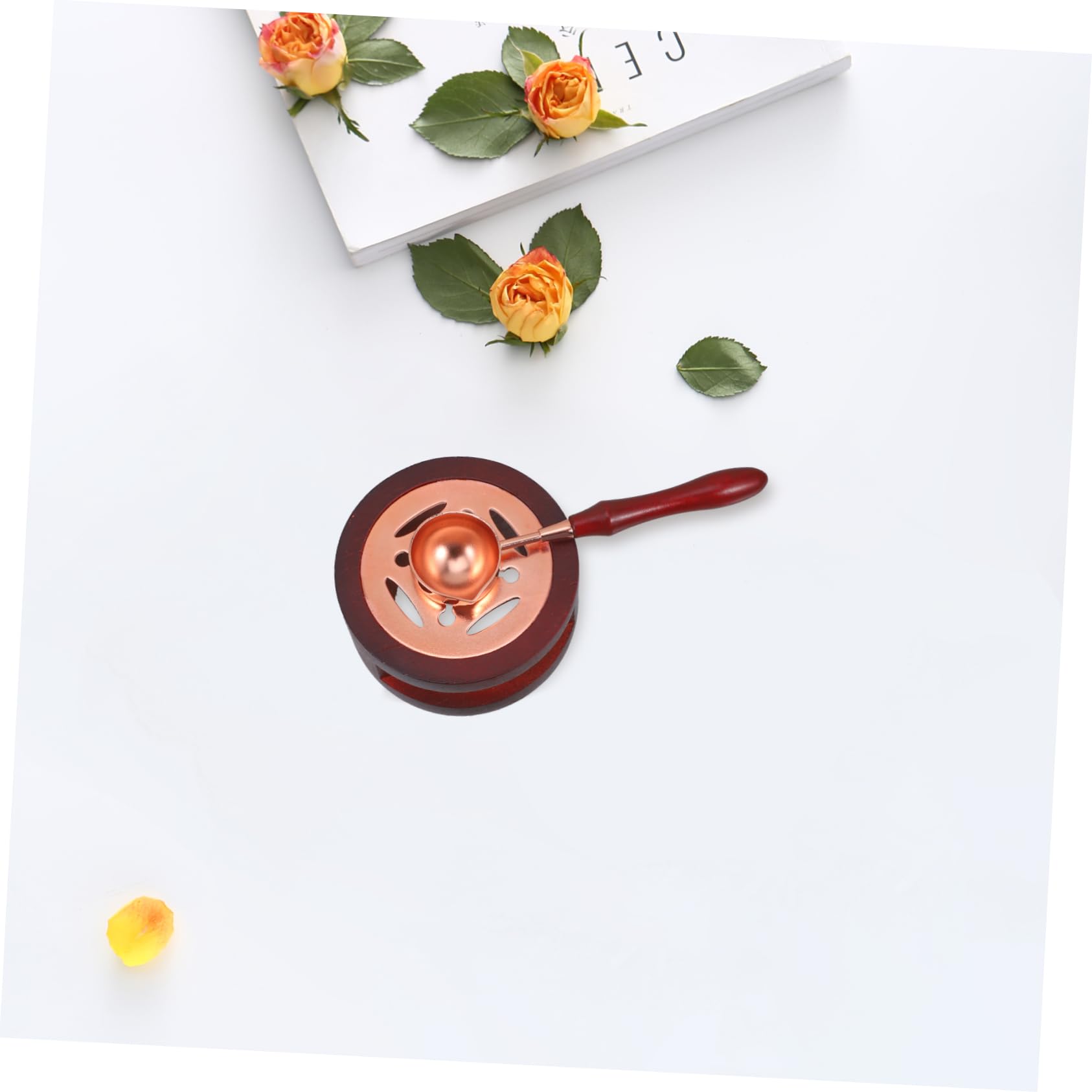 NUOBESTY 5ensembles Kit De Sceau Cire avec Four à Cire Et Cuillère à Fondre Accessoires De Cachet pour Invitations Et Artisanat Complet