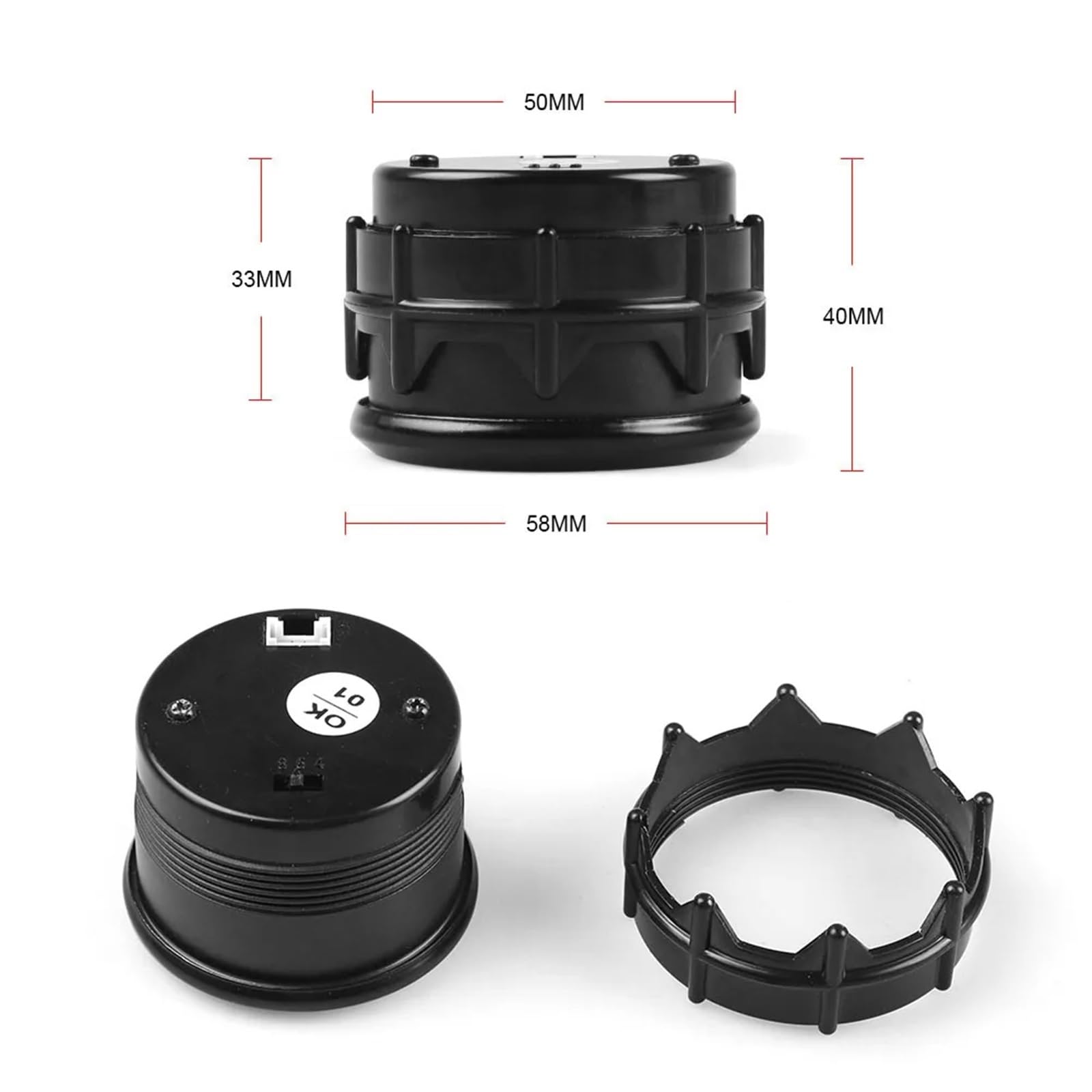 Contagiri for auto 2" 52mm Contagiri digitale Contagiri 0-9000 RPM Contatore LED blu BX101459