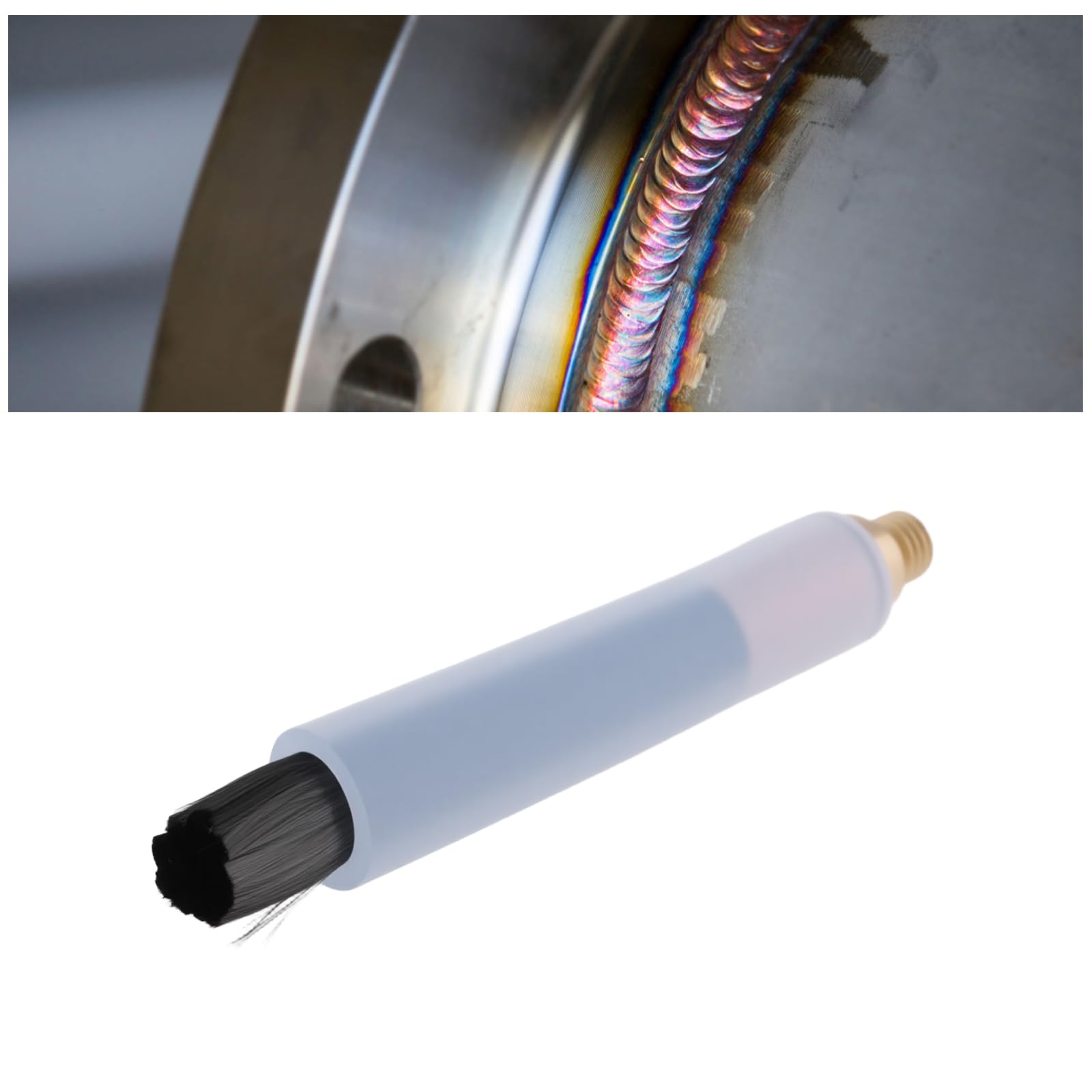 Be In Your Mind 3Pcs M8 Copper Head Weld Brushes for Weld Seam Bead Joint Cleaning Polishing Machine Welding Seam Cleaner - Image 4