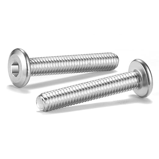 M8 x 40mm 20Pcs Flat Head Hex Socket Cap Screws Bolts, 304 Stainless Steel 18-8, Full Thread by SG TZH (with Hex Spanner)