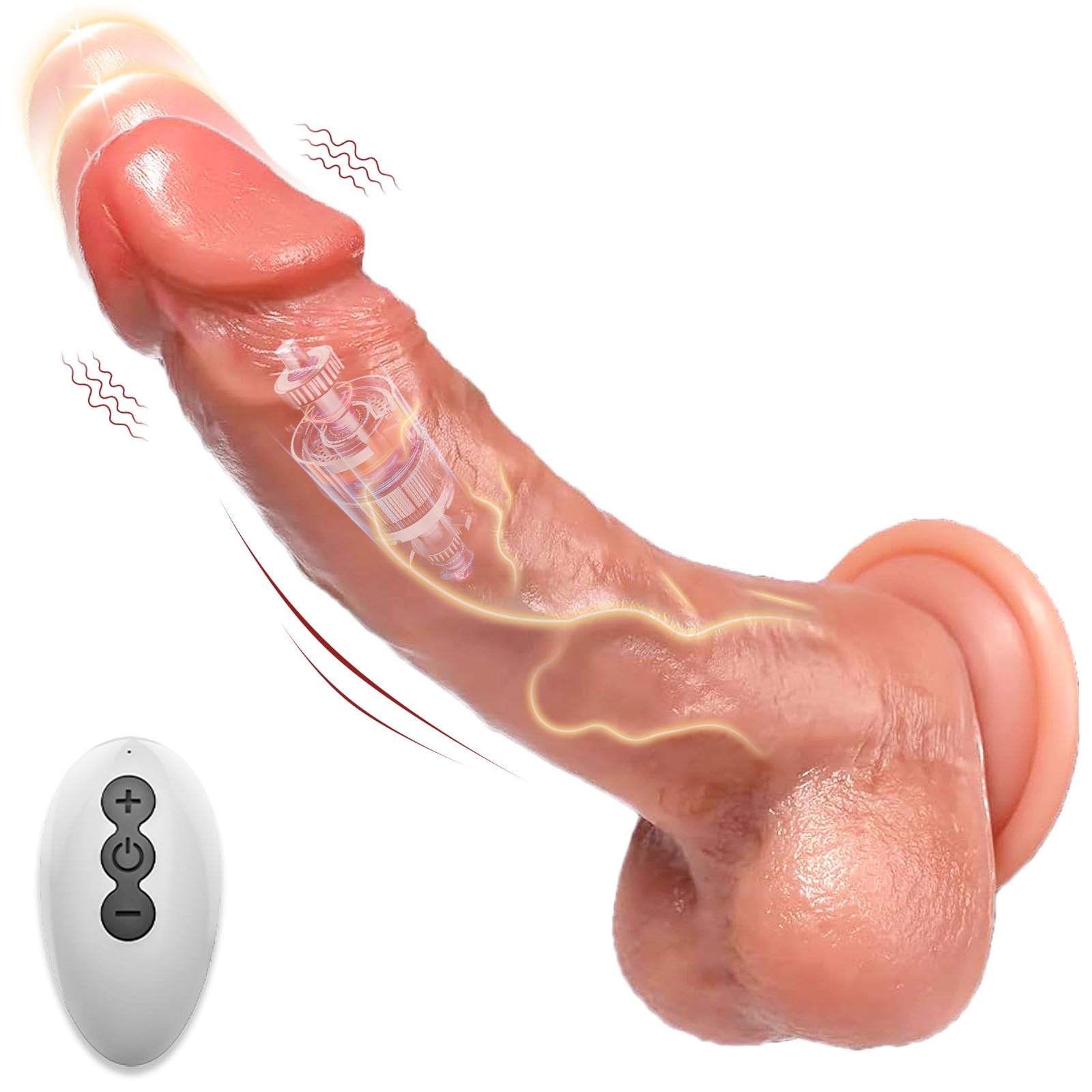 Consoladores.. para Mujer con Vibracion Consolador Vibradorador Mujer Juguetes Eroticos para Pareja Sexuales Juguetes Sexuales Realistas Vibradorador Clitoris Control Remoto Punto G 10X10 Modo 16