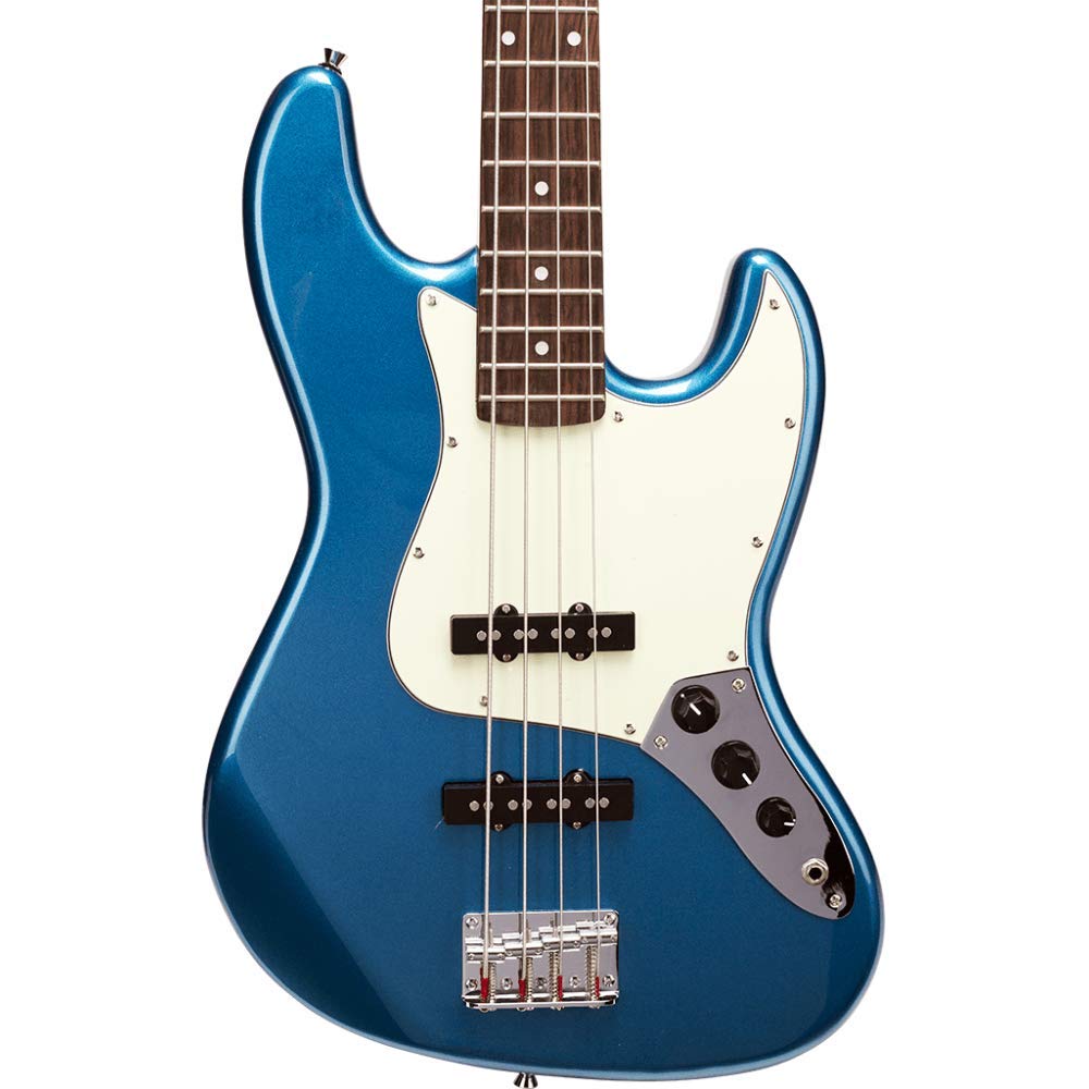 SX Vintage Series SJB62+ Guitarra Bajo Eléctrico Estilo JB - Lake Placid Azul