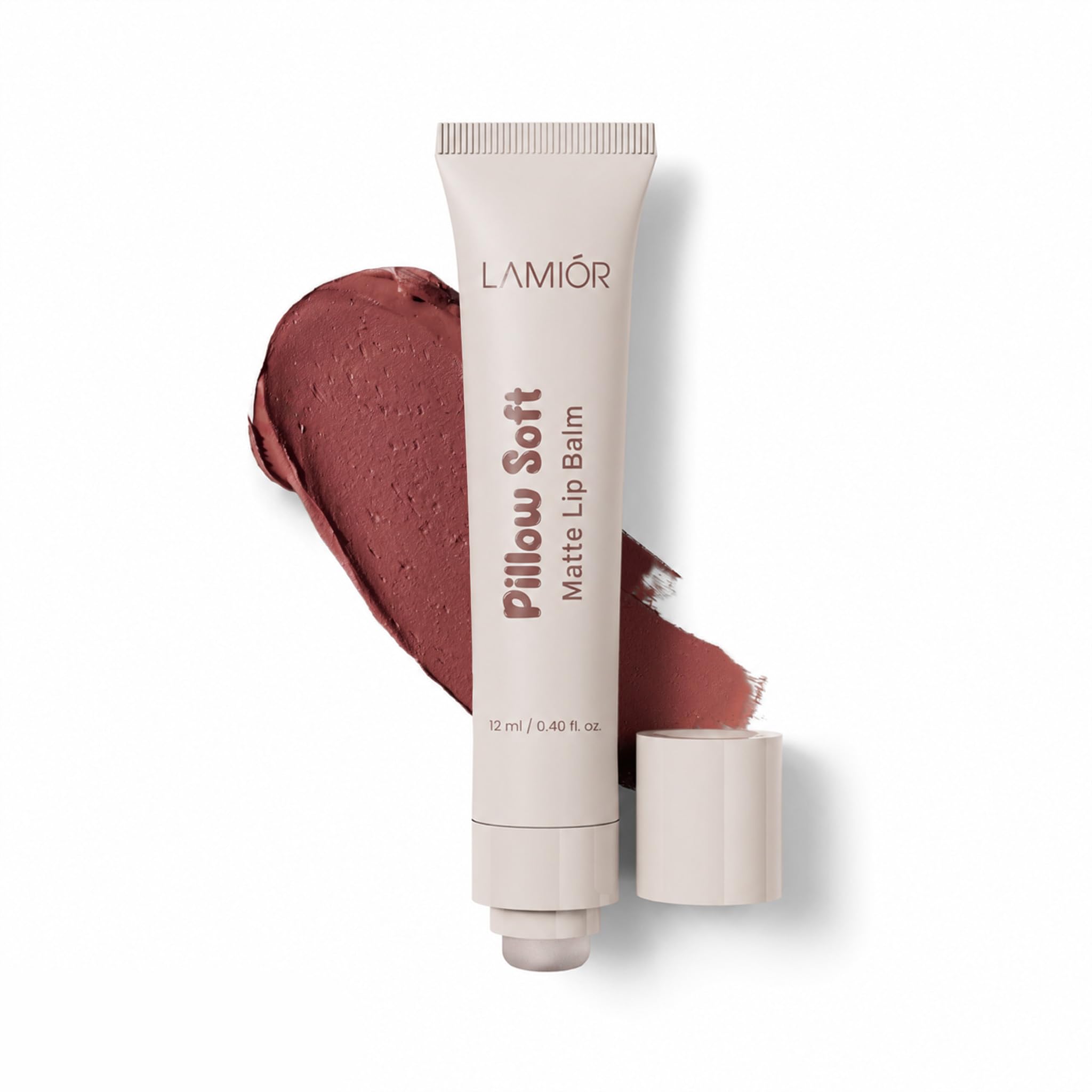 LAMIOR Pillow Soft Matte Lip Balm, 12 ml | 2% Peptide Lip Treatment | Soft-Focus Matte Finish | Hydrating & Long-Lasting |-image-25