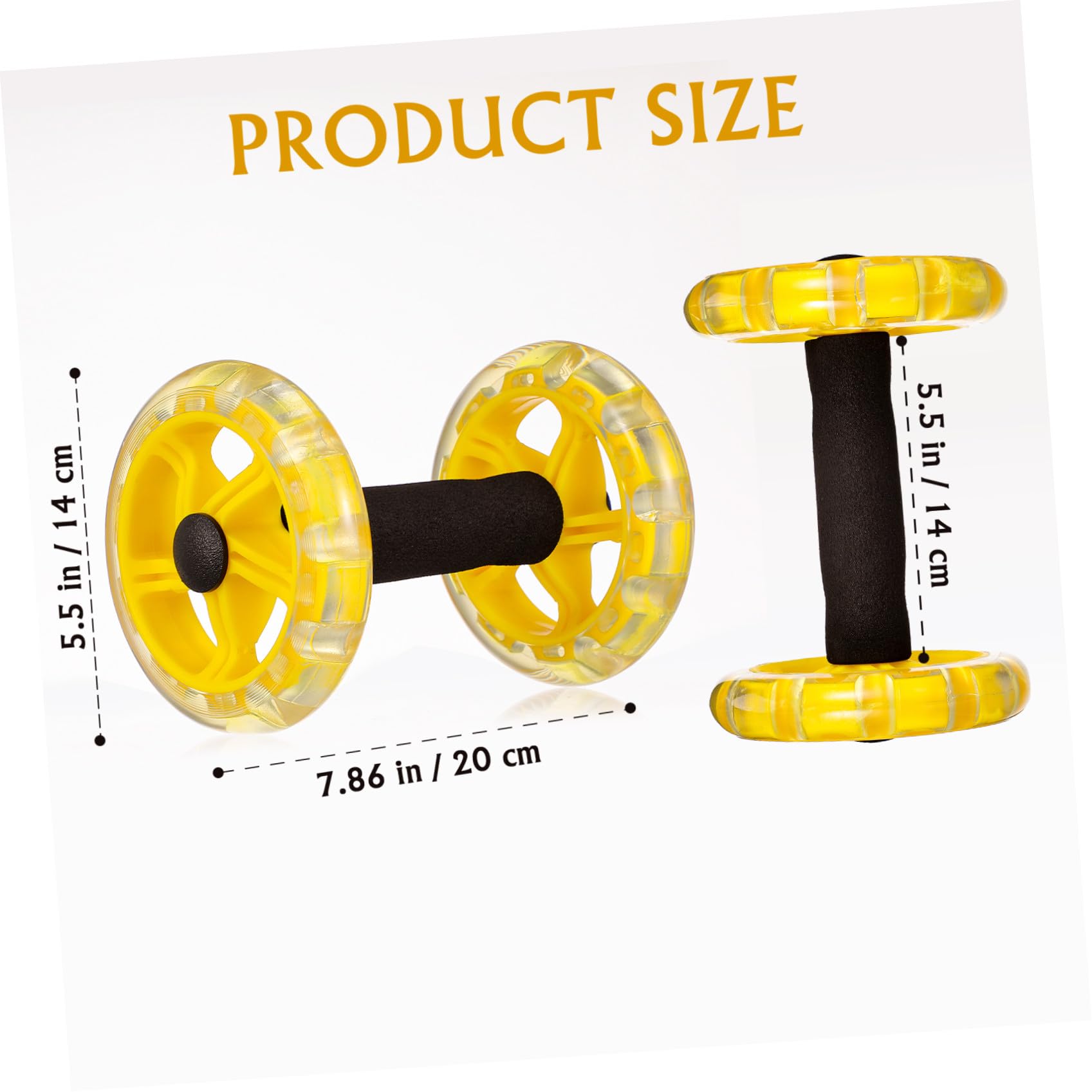 BESTonZON Ruota Addominale Fitness con Ruota Antiscivolo Attrezzatura per Perdita e Allenamento Muscolare per Donne