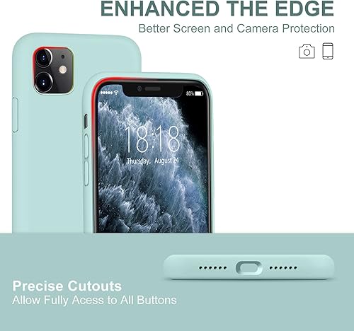 Miniatura 2 de DTTO - Carcasa para iPhone 11, serie Romance completamente de silicona cámara mejorada y protección de pantalla con amortiguación de diseño de