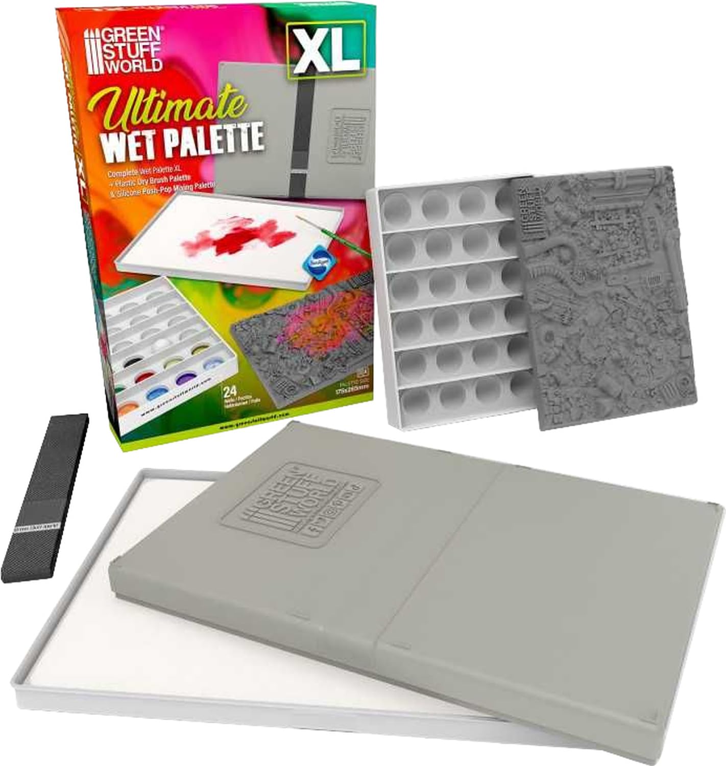 Greenstuff World Ultimate Wet Palette XL Modell Paint Tool GSWD-14161