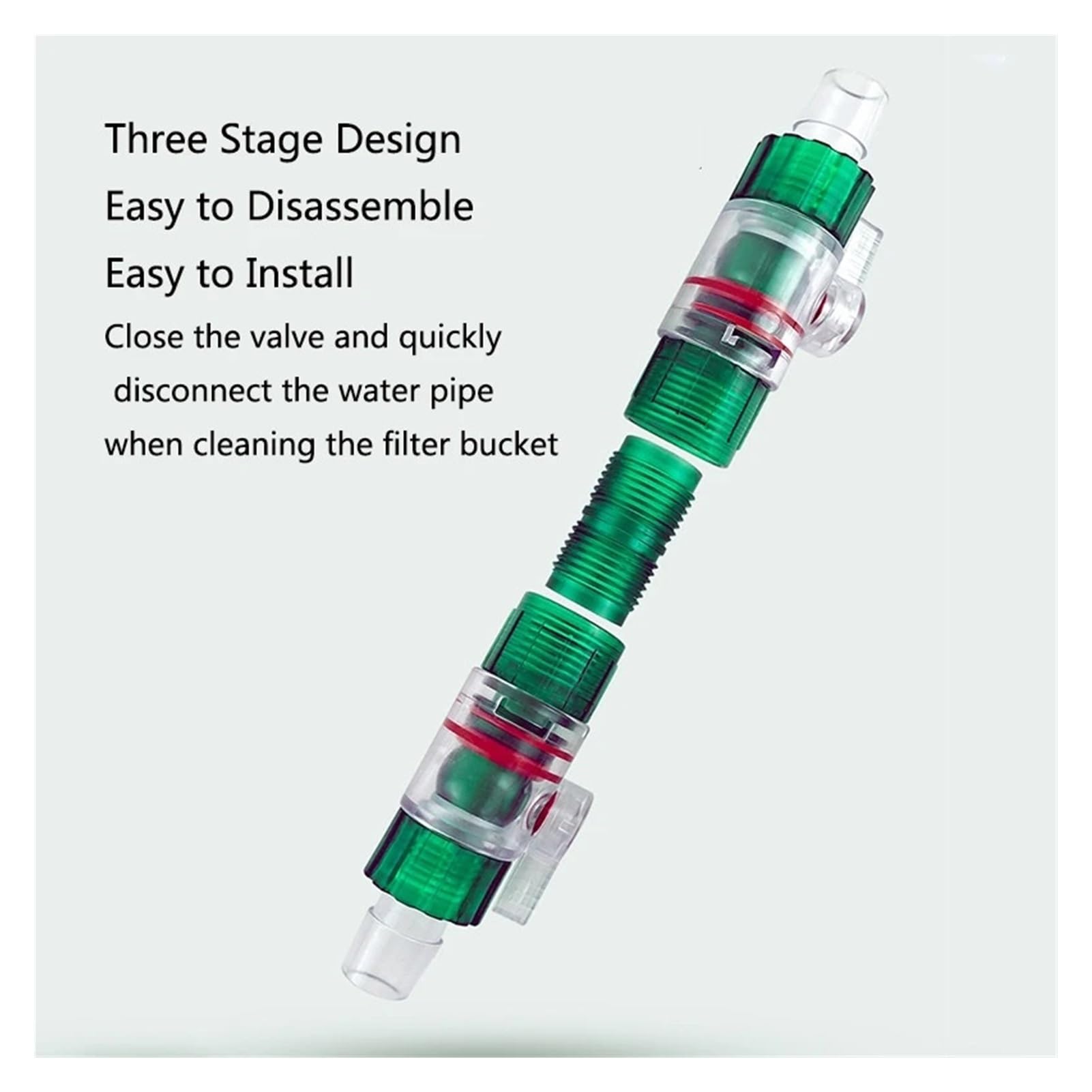 Tubo Flessibile For Acquario Da 12/16mm Doppio Rubinetto Connettore A Sgancio Rapido Valvola Di Controllo Dell'acqua For Filtro Del Contenitore Pesce(1Pc 16mm)