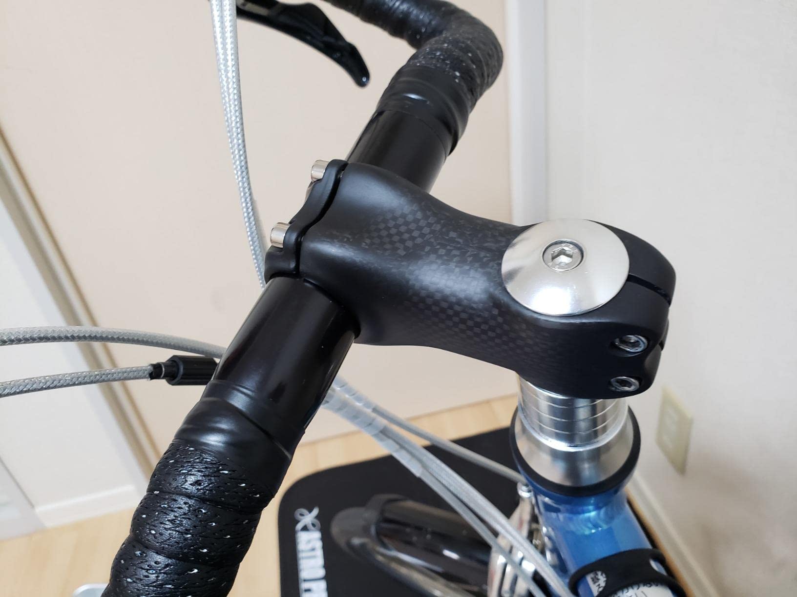 Alfa Pasca attacchi in Carbonio Manubrio Bici Corsa 6/17 Gradi 70/80/90/100/110/120/130mm Attacco Manubrio 31.8mm MTB