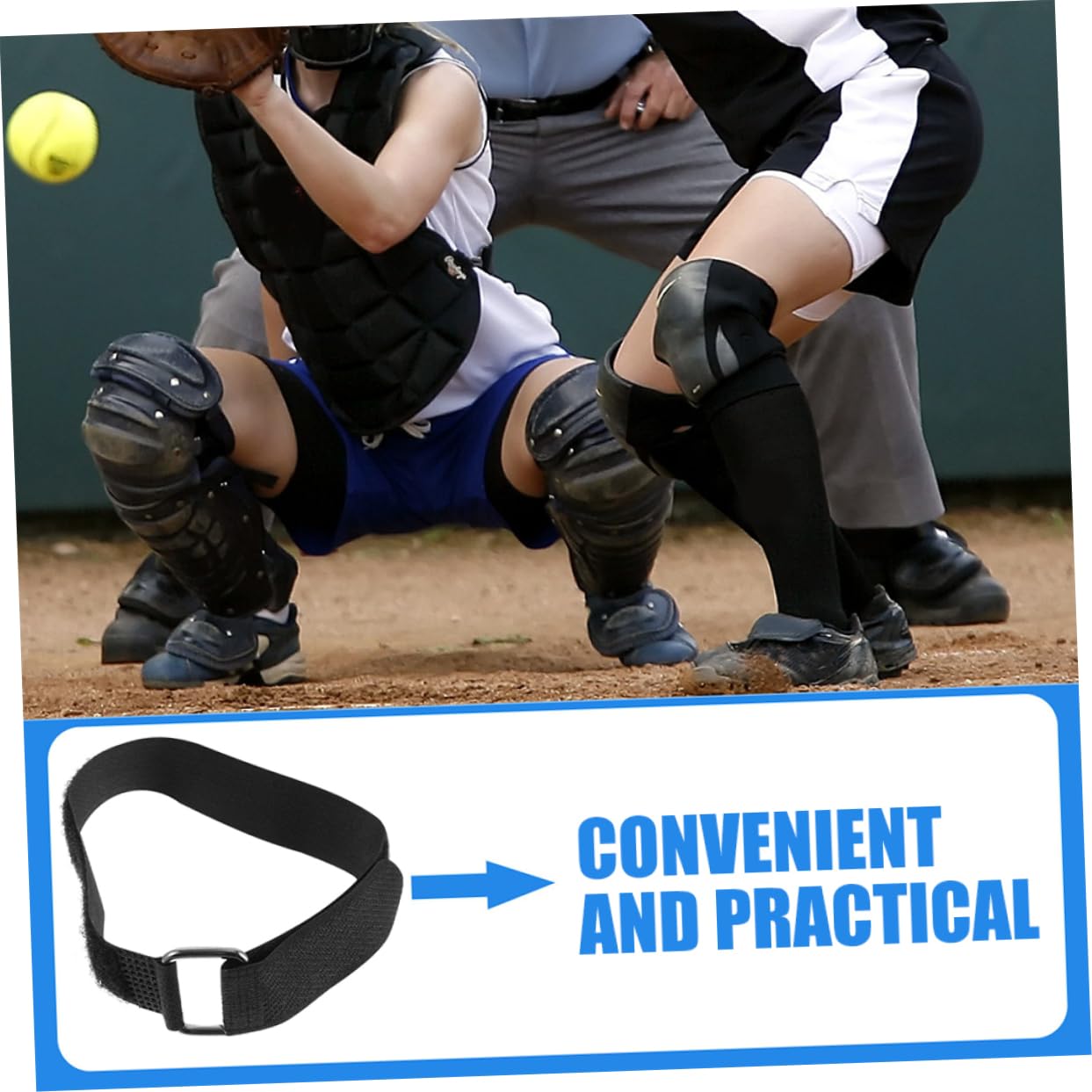 Veemoon Catcher Guard Strap Baseball Catchers Leg Guards Legband Sports Replacement