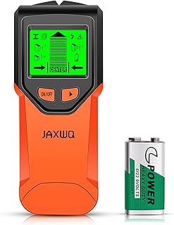 Stud Finder Wall Scanner - 5 in 1 Stud Finder Tool w/Microprocessor Chip and HD LCD Display, Stud Detector Beam Finders for the Center and Edge of Wood AC Wire Metal Studs Joist Pipe (Sunset)