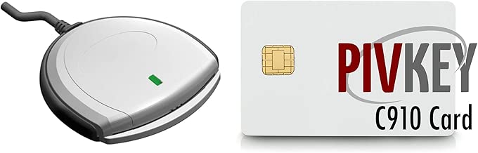 Identiv SCR3310V2 USB Smart Card Reader Bundle with PIVKey C910 Smart Card - coolthings.us