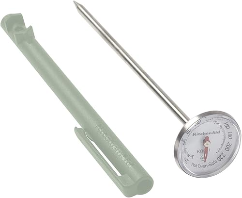 Miniatura 12 de KitchenAid KQ901 Termómetro de alimentos de lectura instantánea para cocina o parrilla, rango de temperatura: 20F a 220F, dial de 1 pulgada, manga