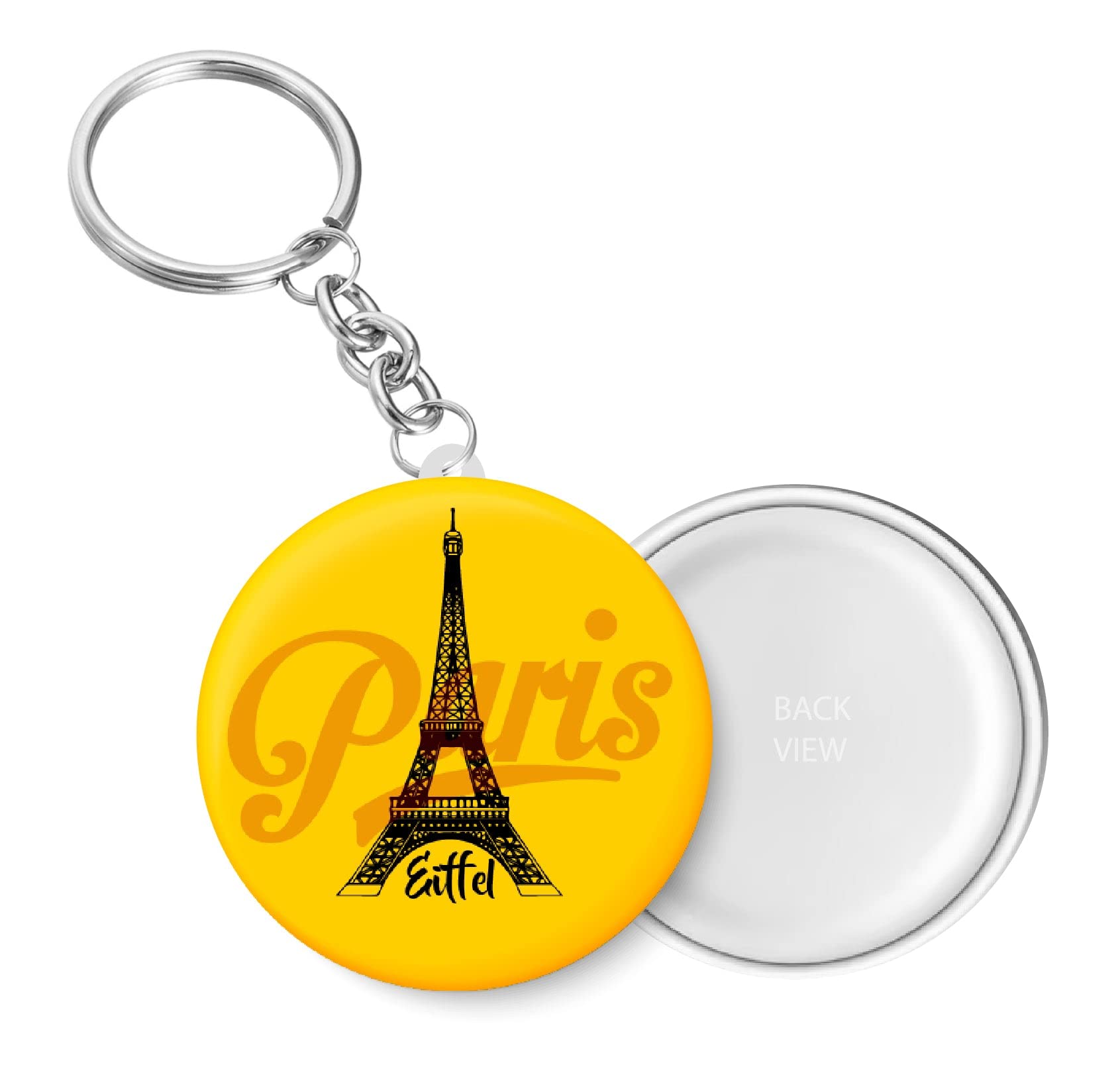 Eiffel Tower I Parris I France I Europe I World Landmarks Key Chain (Plastic, Multicolor, 44MM)-image-49
