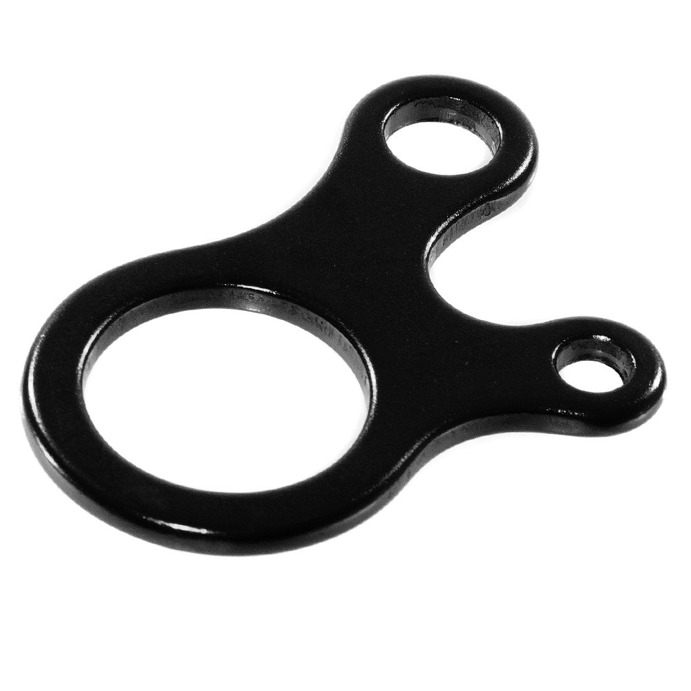 West Coast Paracord 3 Hole Tensioner Guyline Adjuster with a Figure 9 Descender Ring 3 Hole Connector- Tie Down, Tent, Shade, Canopy, Camping, Hiking, Backpacking (Black, 2 Pack)