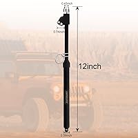 Vista 6 de SAFELIFE Medidor de presión de neumáticos de servicio pesado, medidor de presión de aire, mandriles de doble cabezal de pie recto, negro esmerilado