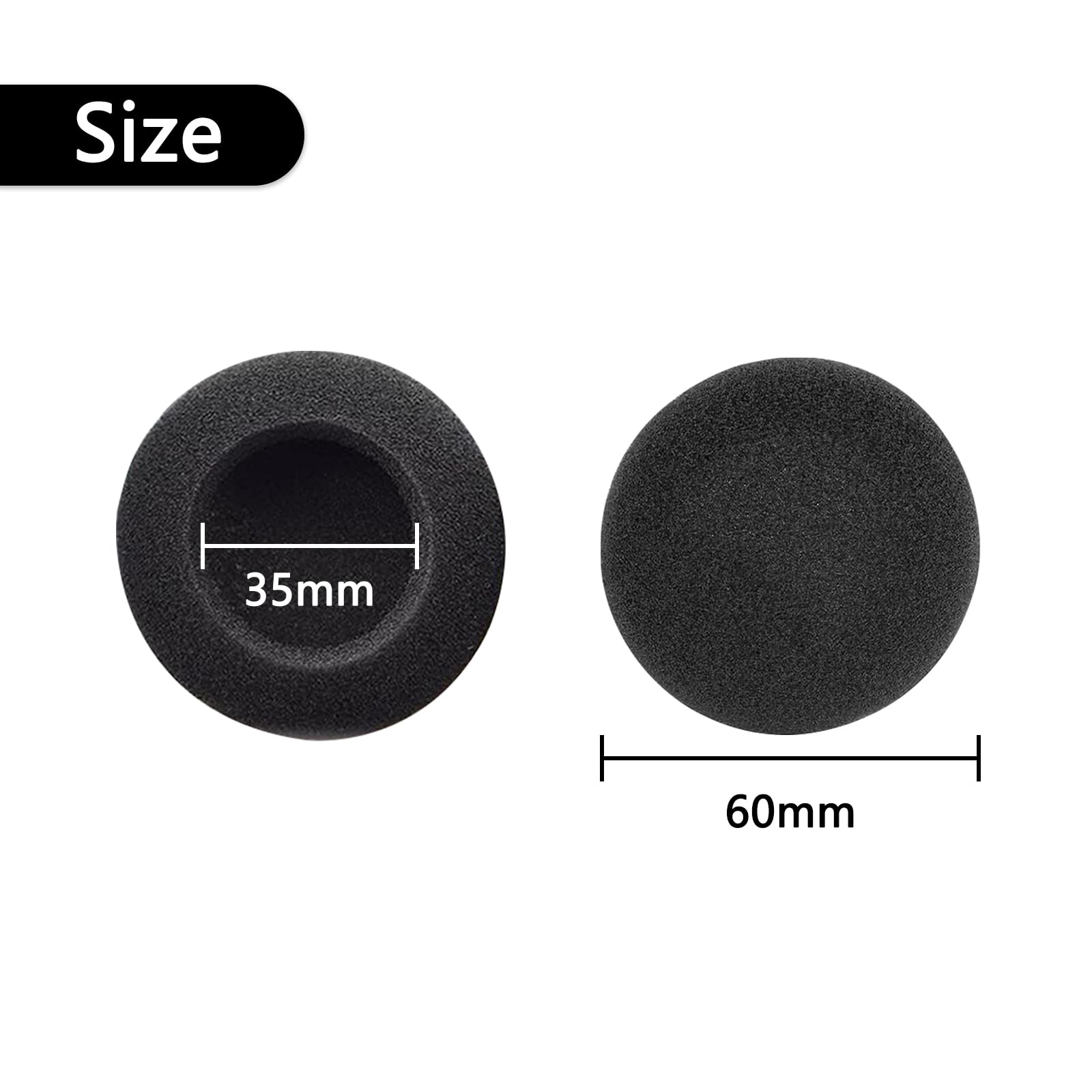 YunYiYi Cuscinetti di ricambio in spugna per auricolari, compatibili con cuffie Logitech PC 960 USB, coperture in schiuma (5 paia YunYiYi Cuscinetti di ricambio in spugna per auricolari, compatibili con cuffie Logitech PC 960 USB, coperture in schiuma (5 paia