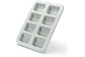 Monfish 8-Cup Mini Loaf Baking Pans - Financier Baking Pans