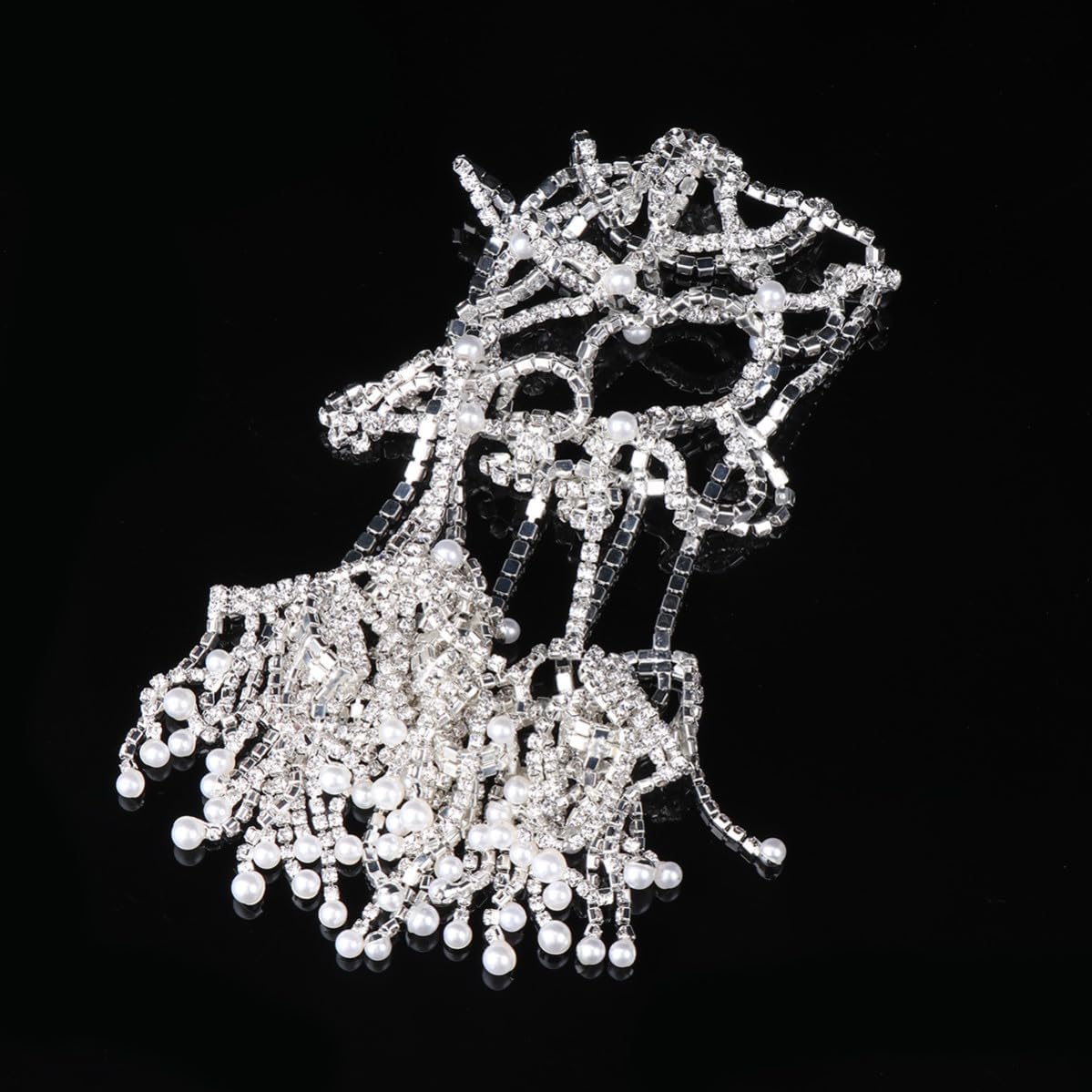 Cabilock Rhinestone Headdress Hair Hoops for Women Adults Party Evening